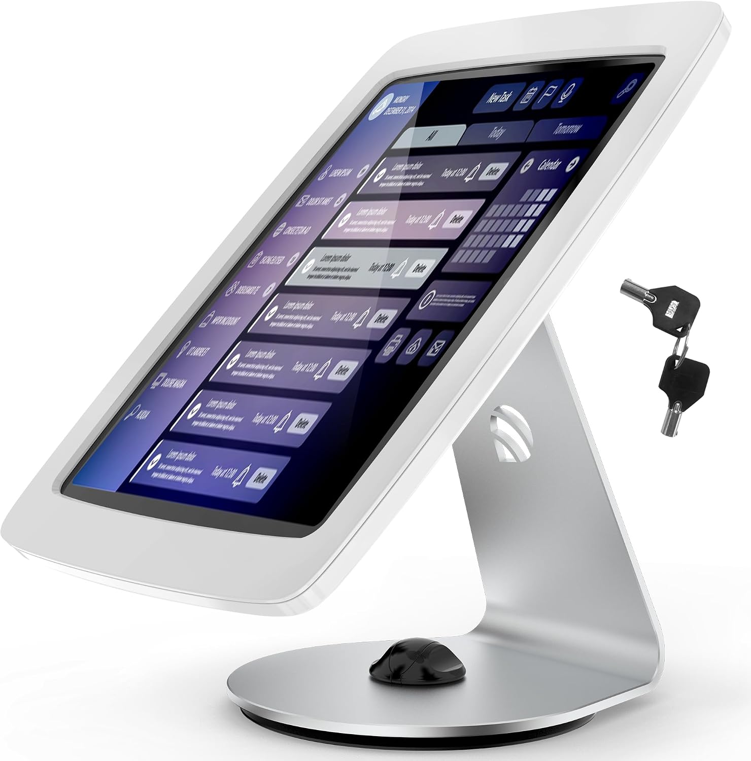 Tablet desk kiosk stand
